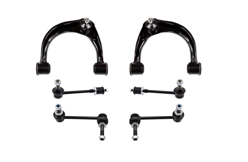 2 FRONT UPPER CONTROL ARM & SWAY BAR LINKS KIT FOR TOYOTA LAND CRUISER PRADO 150 SERIES 2009-ON