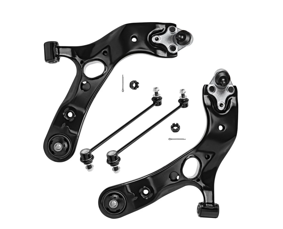 PAIR NEW FRONT LOWER CONTROL ARMS & SWAY BAR LINK for LEXUS NX200t 2.0L 2014-2017