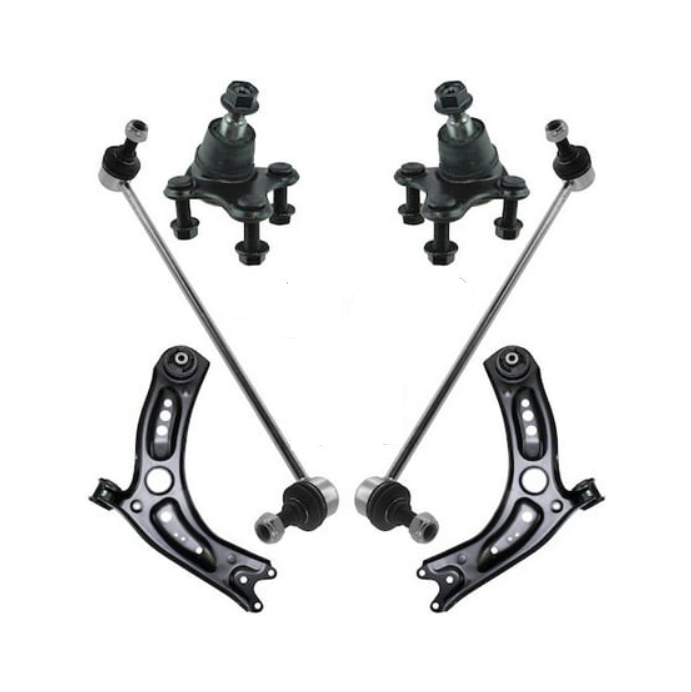 PAIR FRONT LOWER CONTROL ARMS & SWAY BAR LINKS FOR Skoda Octavia 5E MK3 2013-2020 LH+RH