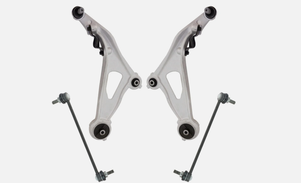 PAIR FRONT LOWER CONTROL ARMS + SWAY BAR LINK FOR NISSAN PATHFINDER R52 2013-2020