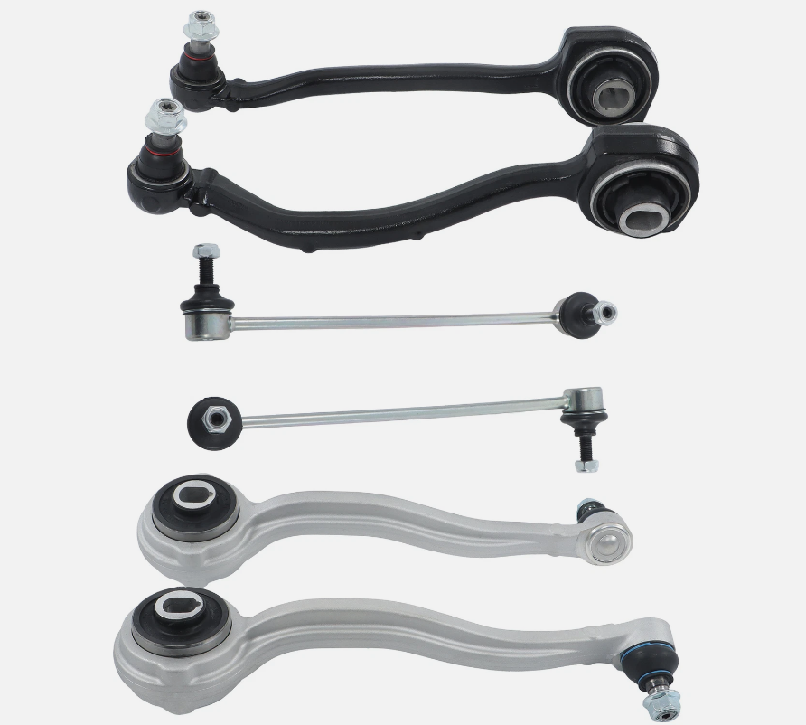 SET (4X) FRONT LOWER ARMS & SWAY BAR LINKS KIT for MERCEDES BENZ C-CLASS W203 S203 2000-2008