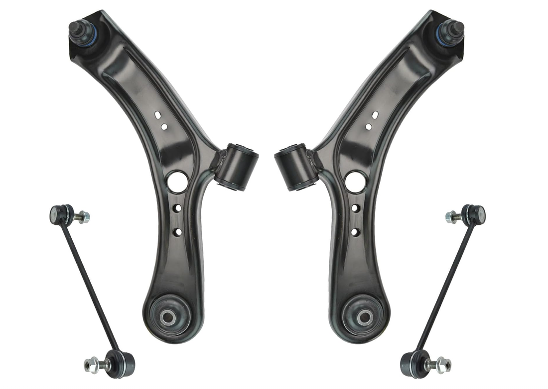 PAIR FRONT LOWER CONTROL ARMS & SWAY BAR LINK FOR SUZUKI SX4 RW420 GY 2007-2014 LH+RH