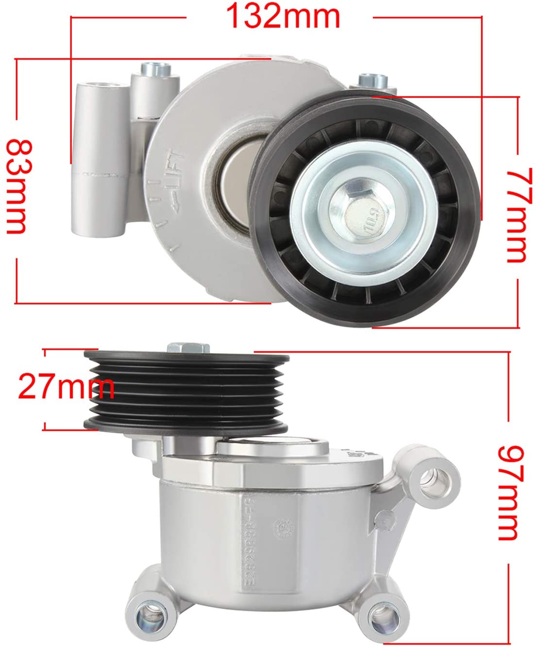 NEW DRIVE BELT TENSIONER & PULLEY FOR VOLVO C30 1.9L PETROL B4204S3 ENG. 2006-2012