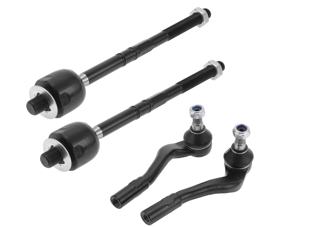 SET (4x) BRAND NEW TIE ROD END & RACK END KIT FOR MERCEDES-BENZ C CLASS W203 2000-2008 LH+RH