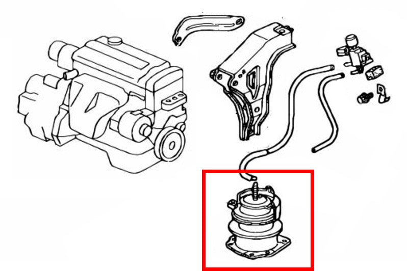 REAR ENGINE MOUNT for Honda Accord CF CK CG 2.3L F23A AUTO 1997-2003