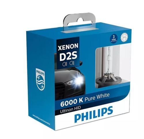 PHILIPS D2S Ultinon Xenon HID 6000K Pure White Headlight Bulb 85V 35W PAIR