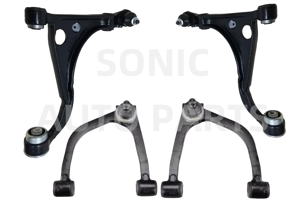 SET (4X) FRONT LOWER + UPPER CONTROL ARMS for FORD FALCON AU2 AU3 BA BF 2000 -2008 LH+RH