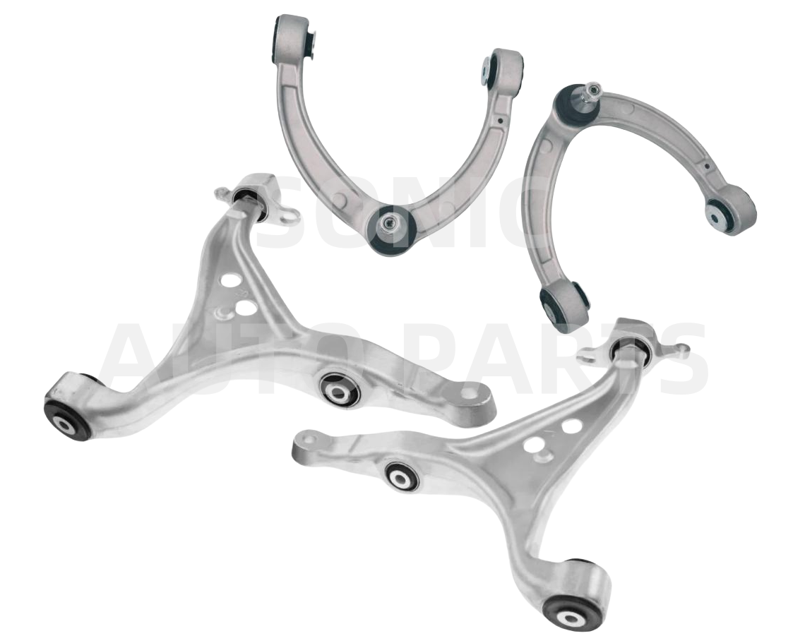 SET FRONT LOWER + UPPER CONTROL ARMS KIT for Mercedes Benz GLS Class X166 2015-2019 LH+RH