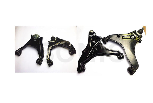 SET NEW FRONT LOWER & UPPER CONTROL ARMS FOR MITSUBISHI TRITON L200 ML MN 4WD 2006-14