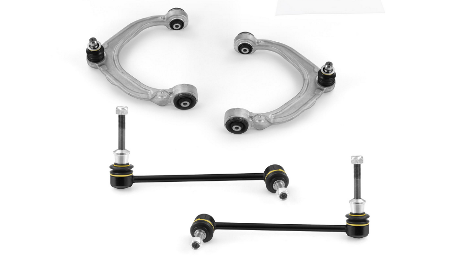 PAIR FRONT UPPER CONTROL ARMS & SWAY BAR LINKS for BMW X6 E71 E72 F16 F86 2008-2019