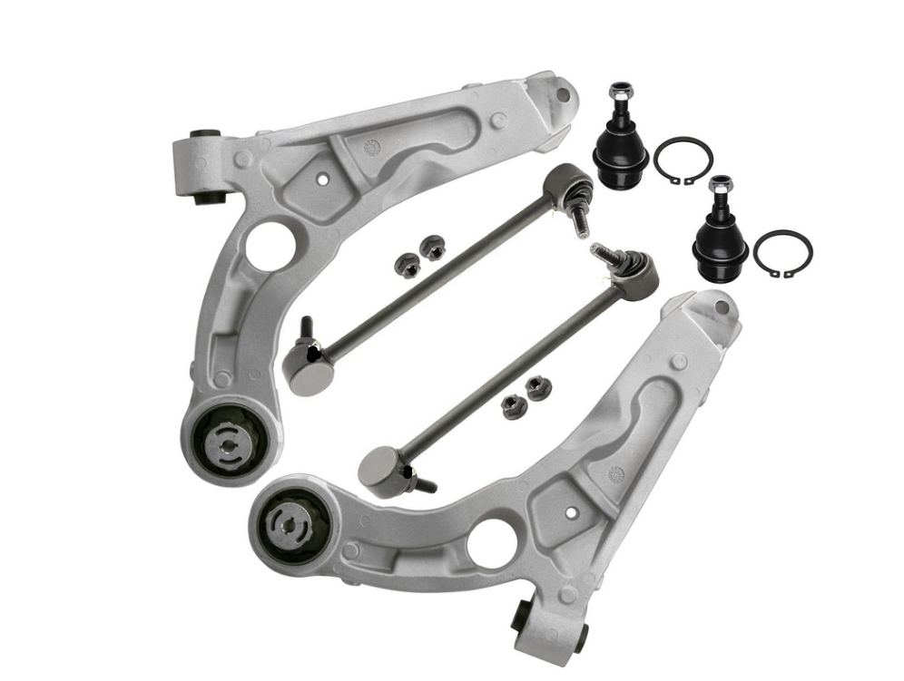PAIR NEW FRONT LOWER CONTROL ARMS + FRONT SWAY BAR LINK KIT FOR JEEP CHEROKEE KL 2019-ON LH+RH