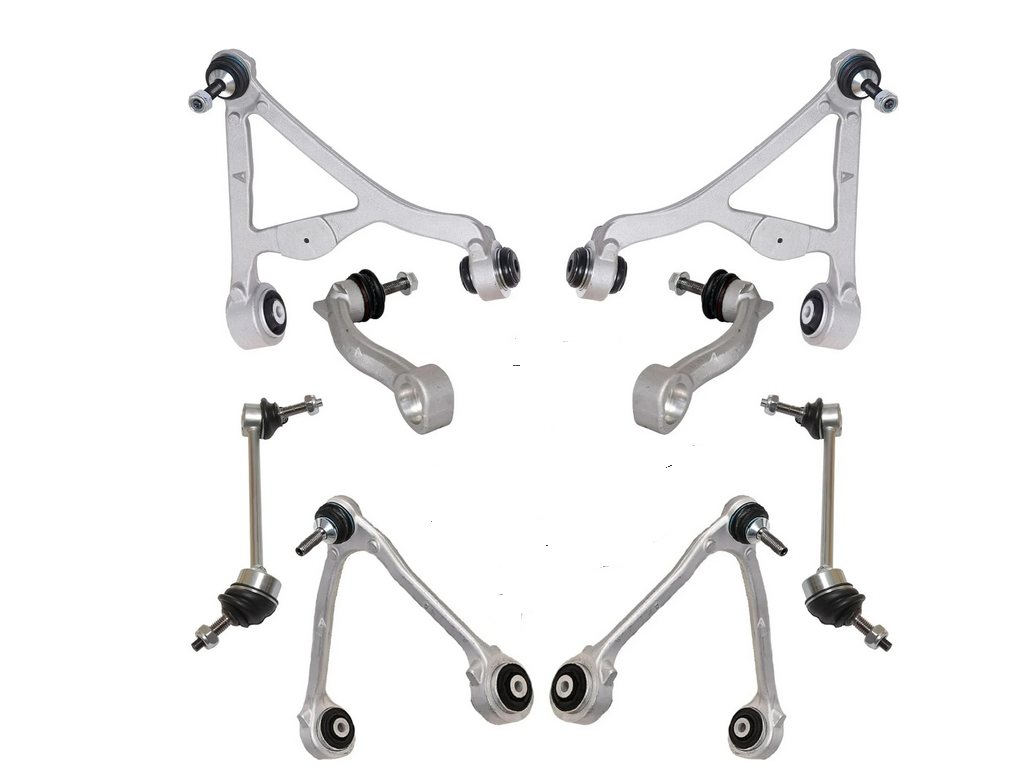 FRONT & REAR UPPER CONTROL ARM + SWAY BAR LINKS KIT for JAGUAR S-TYPE 1999-2008