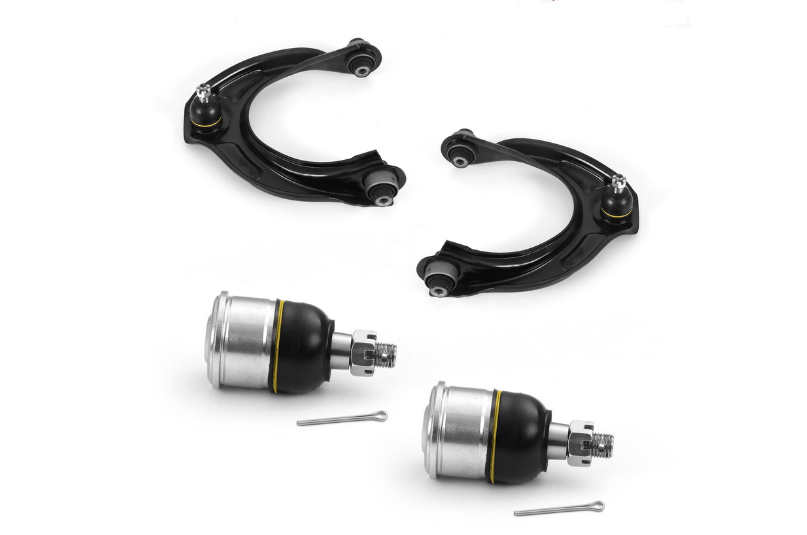 PAIR NEW FRONT UPPER CONTROL ARMS + FRONT LOWER BALL JOINTS for HONDA ACCORD CP / ACCORD EURO CU 2008-2015 LH+RH