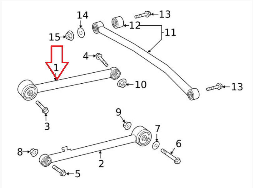 REAR UPPER CONTEOL ARM FOR Mercedes-Benz G63 AMG W463 SERIES 2013-2019 LH=RH