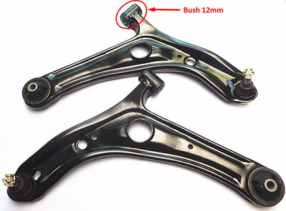 PAIR FRONT LOWER CONTROL ARMS (12mm) FOR TOYOTA ECHO/YARIS NCP10 1999-2005 LH+RH