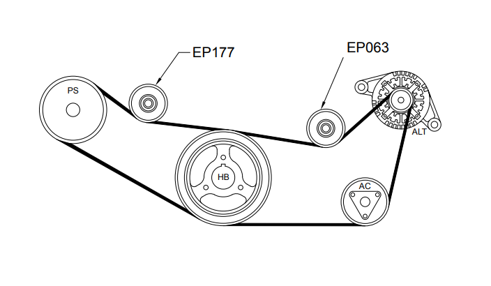 Drive Belt Pulley for Mitsubishi 380 9/05-2008 3.8L V6 APZ177