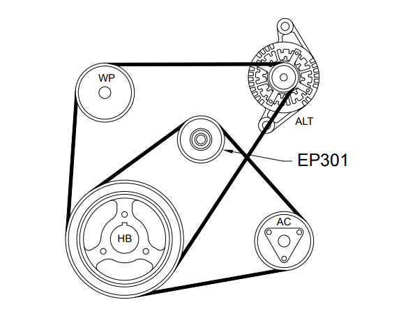 Drive Belt Pulley for Mazda Bravo 2WD 1996-2006 2.6L APZ301