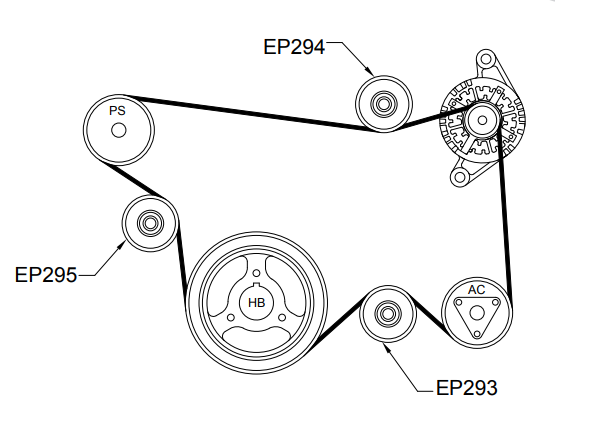 Drive Belt Pulley for Nissan Murano Z50, Z51 2010-2012 3.5L V6 APZ293