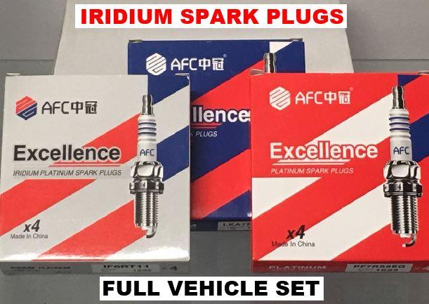 Set of Iridium Spark Plugs for VOLVO S40 Series Sedan 2.0 00-03